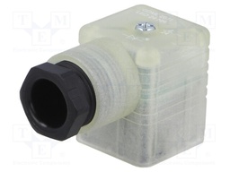Connector: valve connector; plug; form A; 18mm; female; PIN: 3; 8A