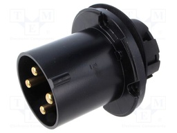 Connector: AC supply 3-phase; socket; male; straight; -25÷40°C
