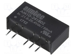 Converter: DC/DC; 1W; Uin: 21.6÷26.4V; Uout: 18VDC; Uout2: -18VDC