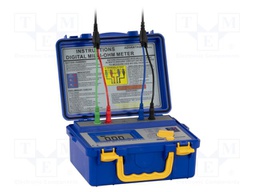 Milli-ohm meter; LCD; R range: 0÷200mΩ,0÷2Ω,0÷20Ω,0÷200Ω,0÷2kΩ