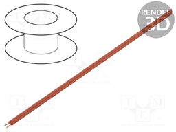 Wire: ribbon; stranded; 2x0,14mm2; red; 100m