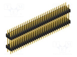 Connector: pin strips; pin header; male; PIN: 66; 1.27mm; THT; 2x33