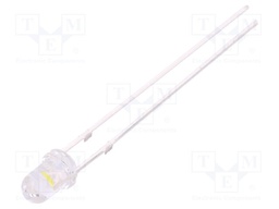 LED; 3mm; yellow (fluorescent yellow-green); 7000÷8400mcd; 30°