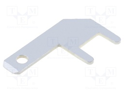 Terminal: flat; 2.8mm; 0.5mm; male; THT; Overall len: 13.5mm