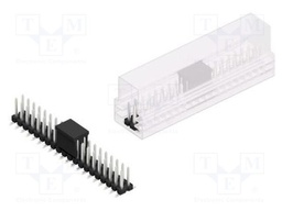 Connector: pin strips; pin header; male; PIN: 40; 2.54mm; SMT; 2x20