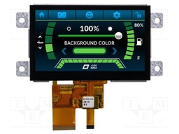 Display: TFT; 800x480; Illumin: LED; Window dimensions: 95x53.9mm