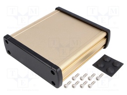 Enclosure: multipurpose; X: 113.7mm; Y: 119mm; Z: 35.2mm; aluminium