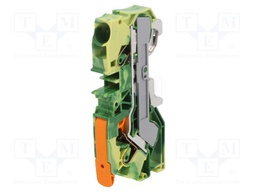 TERMINAL BLOCK, DIN RAIL, 2POS, 20-6AWG