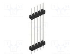 Connector: pin strips; pin header; male; PIN: 5; 2.54mm; THT; 1x5
