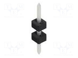 Connector: pin strips; pin header; male; PIN: 1; 2mm; THT; 1x1; 100V