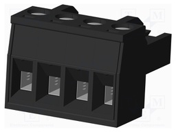 Connector: pluggable terminal block; plug; female; straight; 5mm