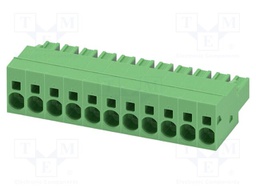PCB connector, nominal cross section: 6 mm?, color: green, n