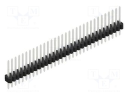 Connector: pin strips; pin header; male; PIN: 32; 1.27mm; THT; 1x32