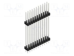 Connector: pin strips; pin header; male; PIN: 22; 2.54mm; THT; 2x11