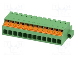 PCB connector, nominal cross section: 2.5 mm2, color: green,