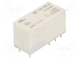 Relay: electromagnetic; DPDT; Ucoil: 115VAC; 8A/250VAC; 8A/24VDC