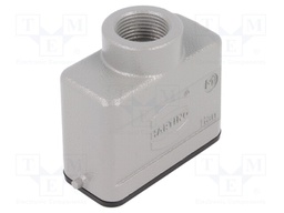 Enclosure: for Han connectors; Han; size 10A; for cable; straight