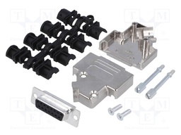 D-Sub; PIN: 15; plug; female; stamped and formed contacts