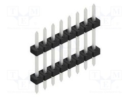 Connector: pin strips; pin header; male; PIN: 8; 2mm; THT; 1x8; 100V