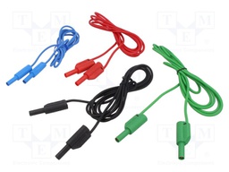 Test leads; 2m; 4pcs.