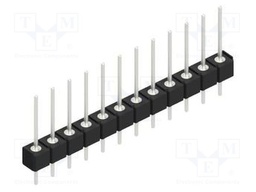 Connector: pin strips; pin header; male; PIN: 12; 2.54mm; THT; 1x12