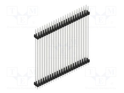 Connector: pin strips; pin header; male; PIN: 46; 2.54mm; THT; 2x23