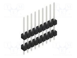 Connector: pin strips; pin header; male; PIN: 9; 2.54mm; THT; 1x9