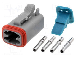 Connector: wire-wire; AT; plug; female; Size: 16; 20AWG÷16AWG; PIN: 4