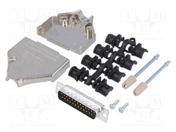 D-Sub; PIN: 25; plug; male; turned contacts; straight; soldering