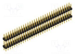 Connector: pin strips; pin header; male; PIN: 62; 2mm; THT; 2x31