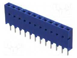 Connector: PCB to PCB; vertical; PIN: 12; THT; female; THT; socket