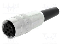 Connector: M16; female; for cable; IP40; plug; soldering; 250V; 5A