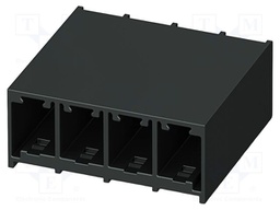 PCB headers, nominal cross section: 6 mm?, color: black, nom