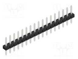 Connector: pin strips; pin header; male; PIN: 17; 2mm; THT; 1x17