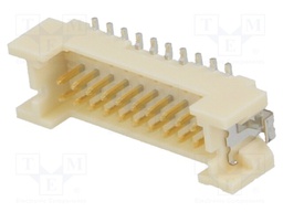 Socket; wire-board; male; DF13; 1.25mm; PIN: 20; SMT; on PCBs