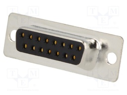 D-Sub; PIN: 15; plug; female; turned contacts; soldering; for cable