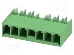 PCB headers, nominal cross section: 6 mm?, color: green, nom