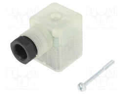 Connector: valve connector; plug; form A; 18mm; female; PIN: 3; 8A