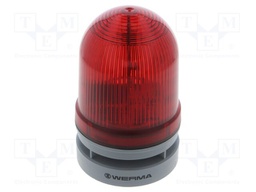 Signaller: lighting-sound; 12÷24VDC; 12÷24VAC; red; IP66; -30÷60°C