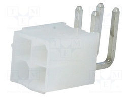 Socket; wire-board; male; MF42; 4.2mm; PIN: 4; THT; 7A; tinned