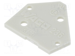 End piece; light grey; Series: 236