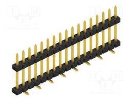 Connector: pin strips; pin header; male; PIN: 17; 2mm; SMT; 1x17