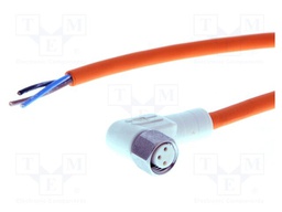 Connection lead; M8; PIN: 3; angled; 2m; female