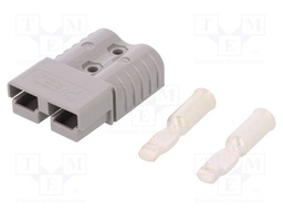 Plug; wire-wire; SB120; hermaphrodite; PIN: 2; for cable; crimped