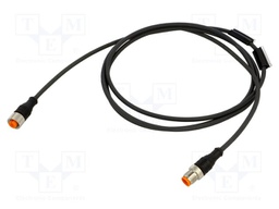 Cable: for sensors/automation; PIN: 4; M12-M12; 2m; plug; plug; 240V