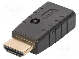 Emulator EDID; HDCP 2.2,HDMI 2.0; HDMI socket,HDMI plug; black