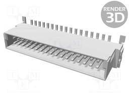 Connector: PCB to PCB; male; PIN: 34; 1.27mm; Series: har-flex; 2.3A
