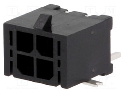 Socket; wire-board; male; MF30; 3mm; PIN: 4; SMT; on PCBs; 5A; tinned