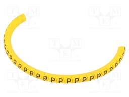 Markers for cables and wires; Label symbol: P; 1.3÷3mm; PVC; PA