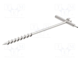 Probe: for measuring earth resistance; silver; 0.42mm; thread